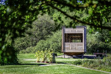 Ramificarré, a wooden microarchitecture, the starting point of the collection © P.-F. Valck